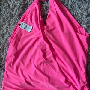 Bright Pink Halter Top